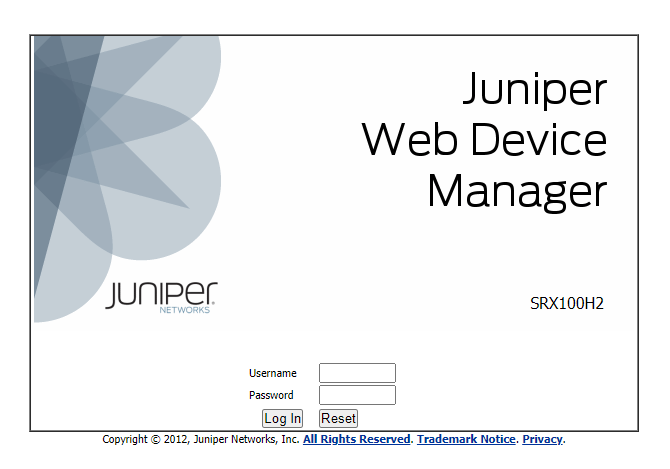 Juniper SRX100 基本設定(スタティックルート) | izuminの備忘録